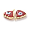 Handmade Evil Eye Lampwork Charms ZIRC-F136-07G-05-3