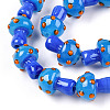 Handmade Lampwork Beads Strands X-LAMP-N024-09B-4