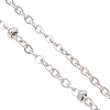304 Stainless Steel Cable Chain and Satellite Chain Bracelet Making AJEW-JB01480-3