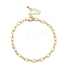 Brass Cable Chain Bracelet for Women BJEW-A065-10G-4