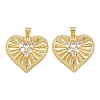 Mother's Day Brass Cubic Zirconia Pendants KK-L251-07G-08-1