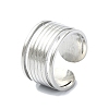 304 Stainless Steel Open Cuff Rings RJEW-M019-27P-1