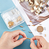 120 Sets 12 Style Brass Screw Clasps KK-PH0001-81-5