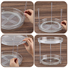2-Tier Multifunctional Rotating Desktop Plastic Storage Rack ODIS-WH0709-255A-3