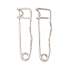Iron Crimp Safety Pin Brooch Findings JEWB-Z050-01P-02-1
