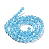 Opaque Solid Color Electroplate Glass Beads Strands X1-GLAA-F029-P4mm-A12-2