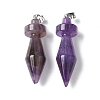 Natural Amethyst Pendants G-C187-03D-1