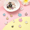 25Pcs 25 Styles Light Gold Plated Alloy Enamel Pendants ENAM-YW0004-33-5