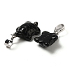 Natural Obsidian Pendants G-F758-A08-P-2