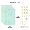 3PCS Brass Self-Adhesive Picture Stickers DIY-SF0008-10-4