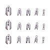 304 Stainless Steel Folding Crimp Ends STAS-CJ0001-49-4