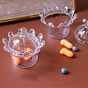 Crown Shaped Plastic Candy Box AJEW-WH0033-08B-3