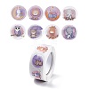 8 Patterns Paper Cartoon Sticker Rolls STIC-E001-07-1