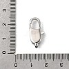 Brass Clear Cubic Zirconia Lobster Claw Clasps KK-Z078-45B-P-3