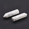 Natural Howlite Pointed Pendants G-D460-01G-6