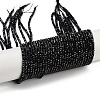 Natural Black Spinel Beads Strands X-G-P553-F08-01-5