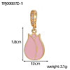 Brass Enamel Pendants KK-OY001-01G-2