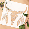 3Pcs 3 Styles PET Hollow Out Drawing Painting Stencils DIY-WH0394-0061-3