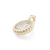 Brass Micro Pave Cubic Zirconia Pendants KK-M305-05G-01-2