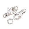 Brass Lobster Claw Clasps KK-H287-08A-P-3
