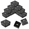 12Pcs Star Print Paperboard Jewelry Gift Boxes CON-FS0001-25-1