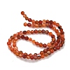 Natural Red Agate Beads Strands G-B168-A04-2mm-3