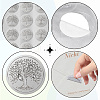 24 Sheets Silver Foil Paper Picture Stickers STIC-WH0031-004-3