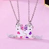 Alloy with Enamel Pendant Necklaces PW-WGAC858-01-1