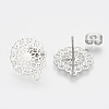Non-Tarnish 304 Stainless Steel Stud Earring Findings STAS-S079-34B-2