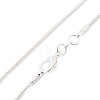 Brass Round Snake Chain Necklaces NJEW-BB10864-16-2