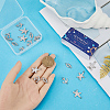 30Pcs 3 Styles Alloy Connector Charms with Crystal Rhinestone FIND-SC0007-89-3