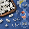 200Pcs 5 Styles Iron Hair Coil Cuffs AJEW-SC0003-88-3