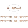 3.28 Feet Ion Plating(IP) 304 Stainless Steel Textured Dapped Chains X-CHS-D004-02RG-1