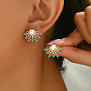 Elegant Brass Imitation Pearl Stud Earrings Women's Daily Jewelry DV0468-2-7