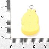 Cute Pig Theme Opaque Resin Pendants RESI-V005-007F-3