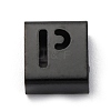 Ion Plating(IP) 304 Stainless Steel Square Slide Charms STAS-L132-24P-B-1