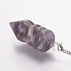 Natural Amethyst Chakra Pointed Dowsing Pendulums G-E338-08E-2