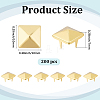 200Pcs Iron Studs Rivets IFIN-GF0001-63G-2