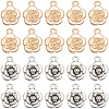 60Pcs 2 Colors Tibetan Style Alloy Pendants FIND-SC0010-55-1