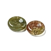 Natural Indian Agate Donut/Pi Disc Charms G-G142-01A-2