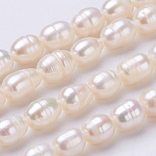 Natural Cultured Freshwater Pearl Beads Strands PEAR-P002-43