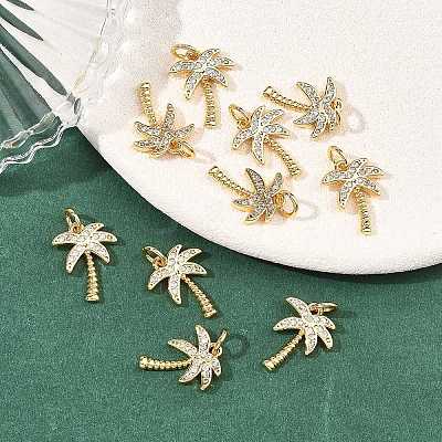 SHEGRACE Brass Micro Pave Clear Cubic Zirconia Pendants X-XGRQ2C285-409G-1