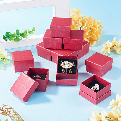 Shell Textured Paper Jewelry Ring Storage Gift Boxes CON-TAC0014-15A-1