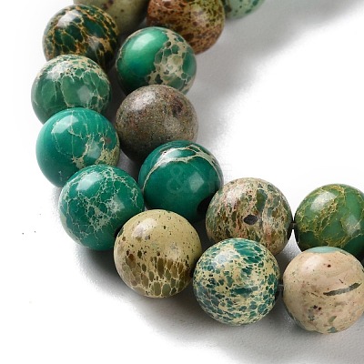 Dyed Natural Regalite/Imperial Jasper/Sea Sediment Jasper Beads Strands G-B124-C01-10-1