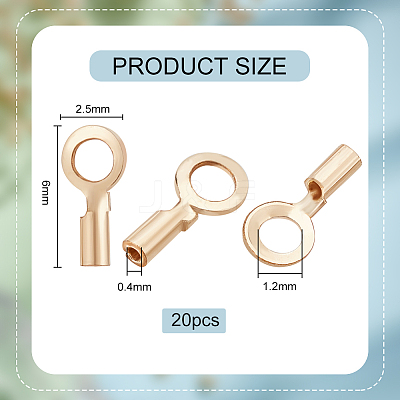 10Pcs Brass Cord Ends KK-BC0012-47-1
