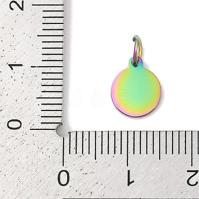 Ion Plating(IP) 304 Stainless Steel Pendants STAS-I311-33B-RC-1