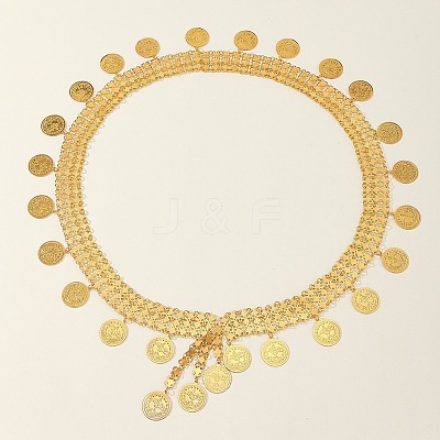 Alloy Coin Tassel Waist Belly Chains for Women FS-WG800EF-01-1