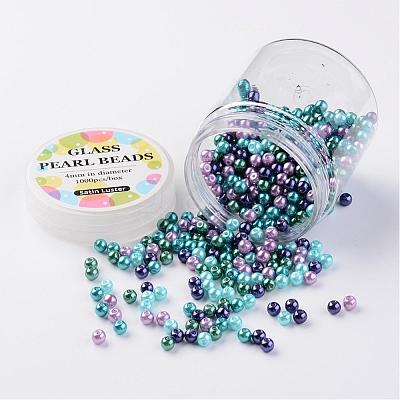 Glass Pearl Bead Sets HY-JP0001-01-J-1