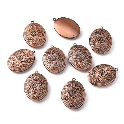 Brass Locket Pendants ECF133-2R-1