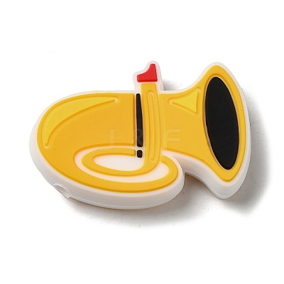 Trumpet Food Grade Silicone Focal Beads SIL-A006-13-1